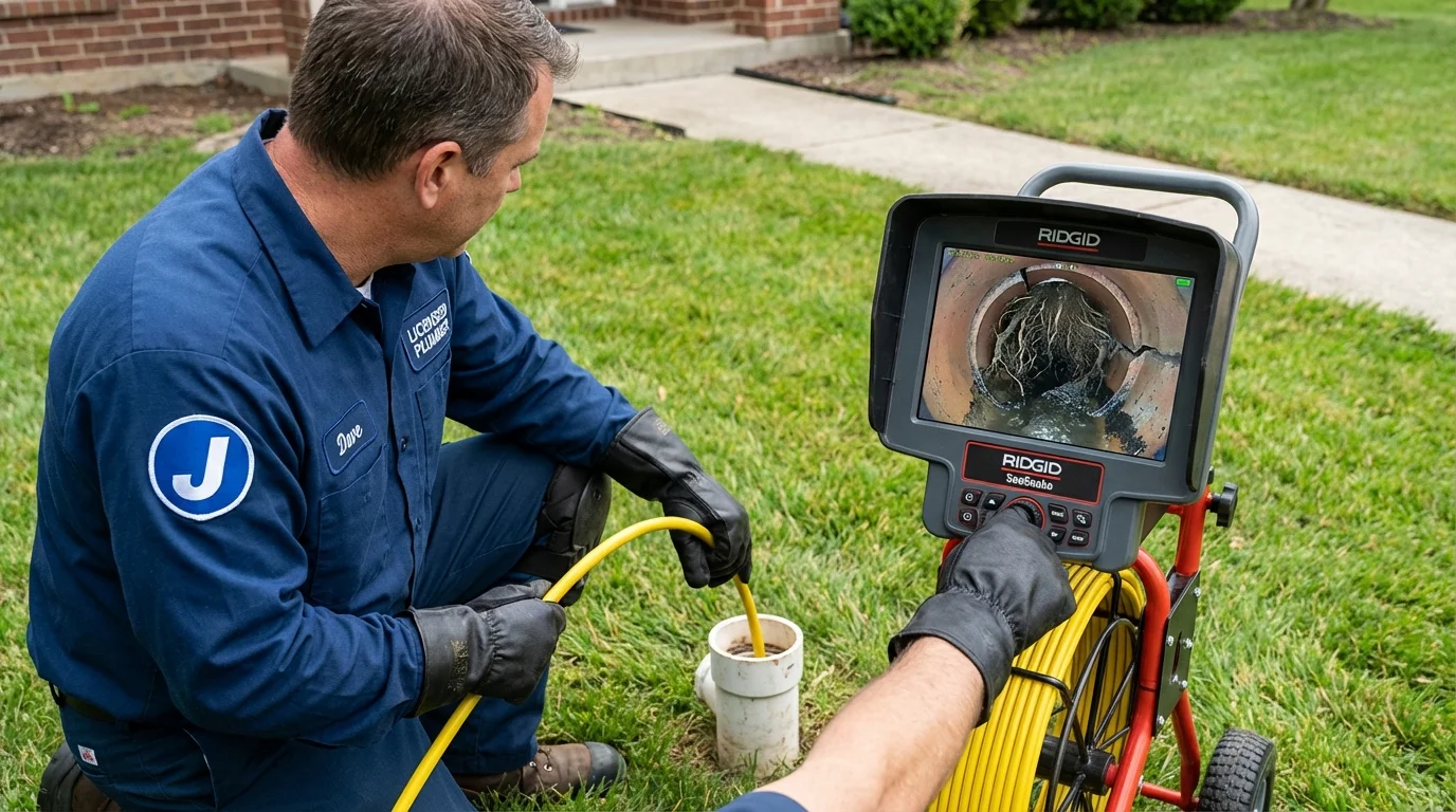 Sewer camera inspection being performed by Johns Plumbing LLC in Lomita